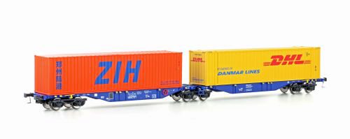 Mehano 90663 Containerwagen Sggmrss'90 CBR, Ep.VI, DHL/ZIH